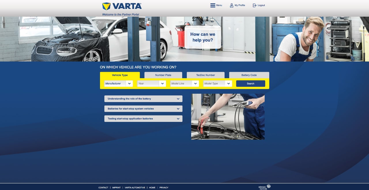 VARTA Partner Portal 
